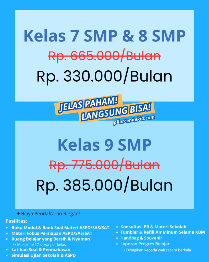 Harga Bimbel SMP Harga Bimbel SMP