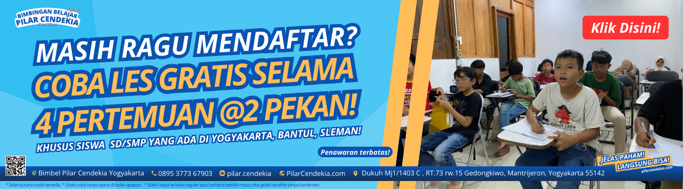 Coba Gratis Bimbel Pilar Cendekia Coba Gratis Bimbel Pilar Cendekia
